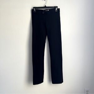 Betabrand Classic Straight Dress Yoga Pants in Black, XS